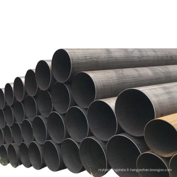 ASTM ERW Black Carbon Welded en acier tube tube en spirale en spirale